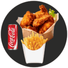 Menu box + frites + boisson