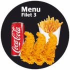 Menu filets + frites + boisson