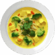 Tofu cury vert