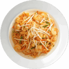 Pat Thai aux crevettes + boisson