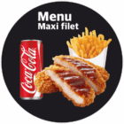Menu maxi filet + frites + boisson