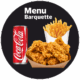 Menu barquette + frites + boisson