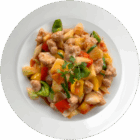 Poulet aigre doux + riz + boisson