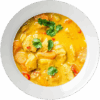 Poulet curry jaune + riz + boisson