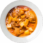 Poulet massaman + riz + boisson