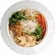 Soupe de nouilles au poulet + boisson